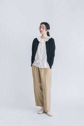 「くらすことの日常生活着」UVウォッシャブルカーディガン