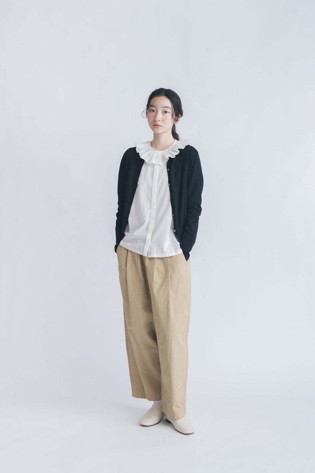 「くらすことの日常生活着」UVウォッシャブルカーディガン