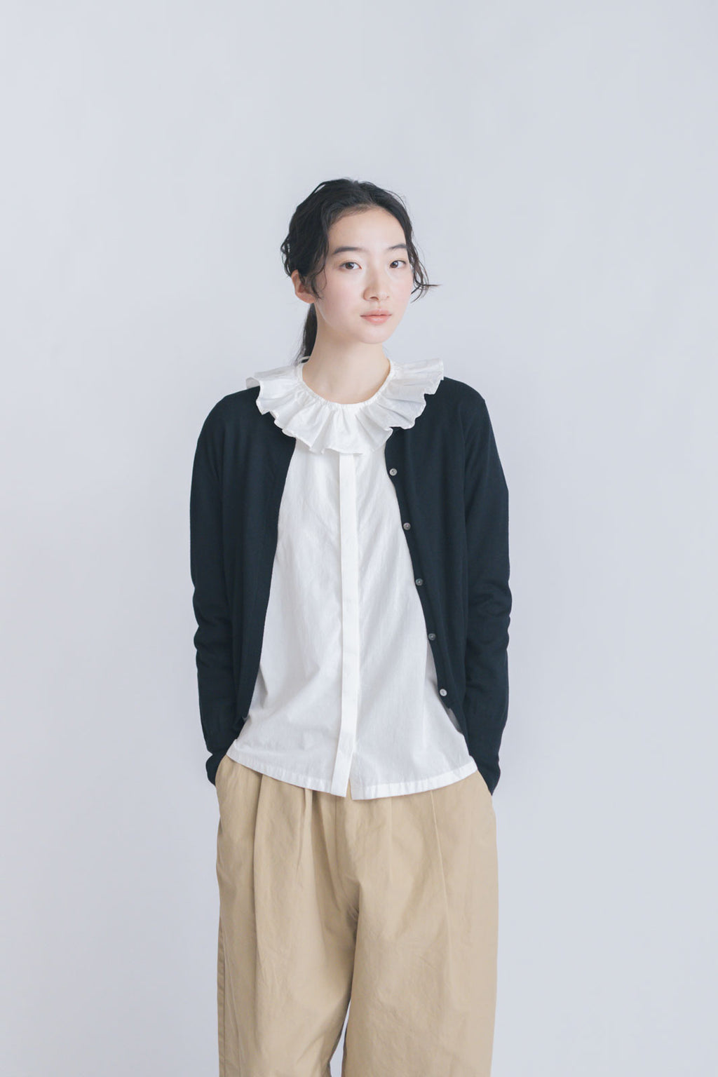 「くらすことの日常生活着」UVウォッシャブルカーディガン