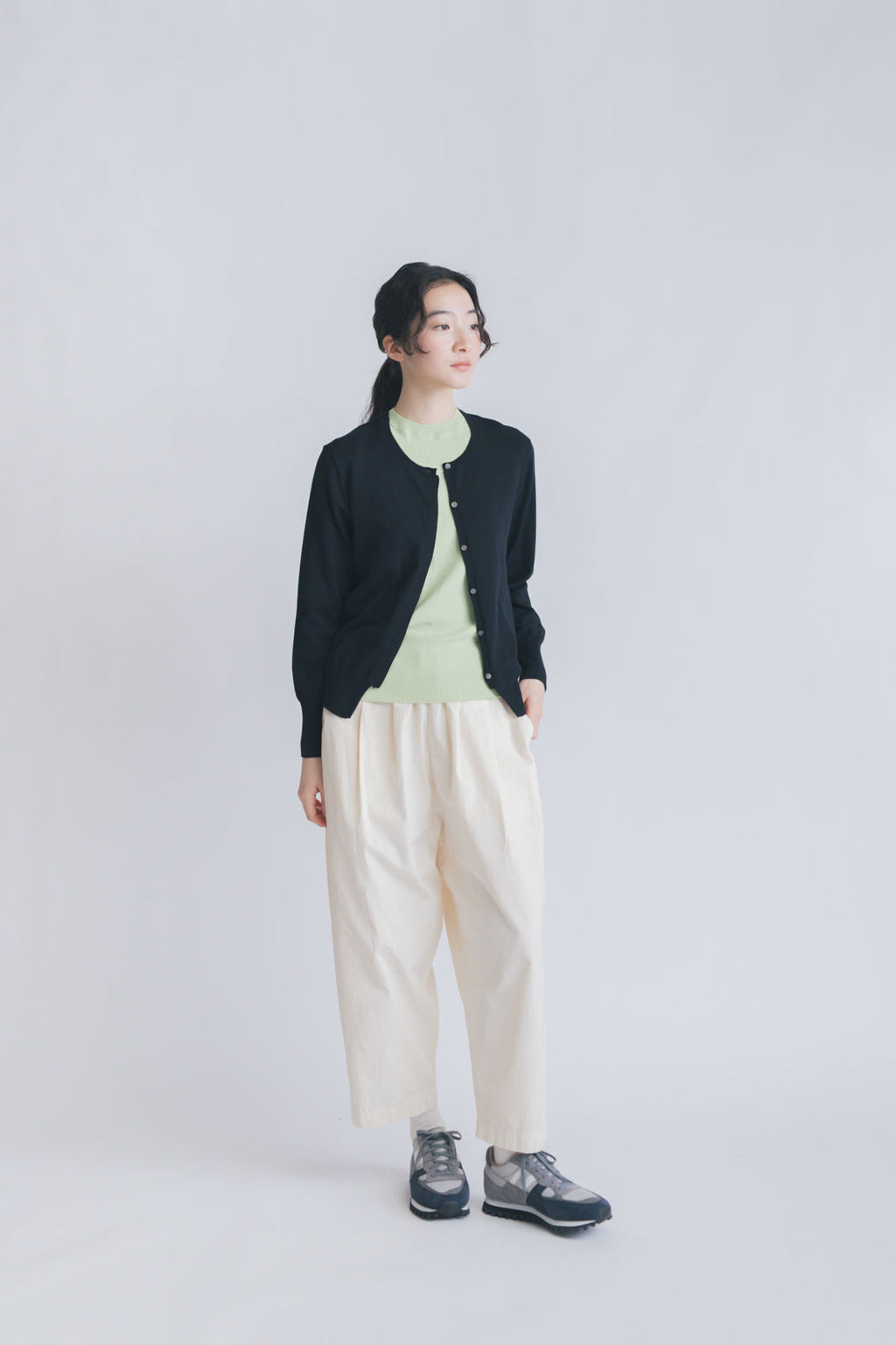 「くらすことの日常生活着」UVウォッシャブルカーディガン