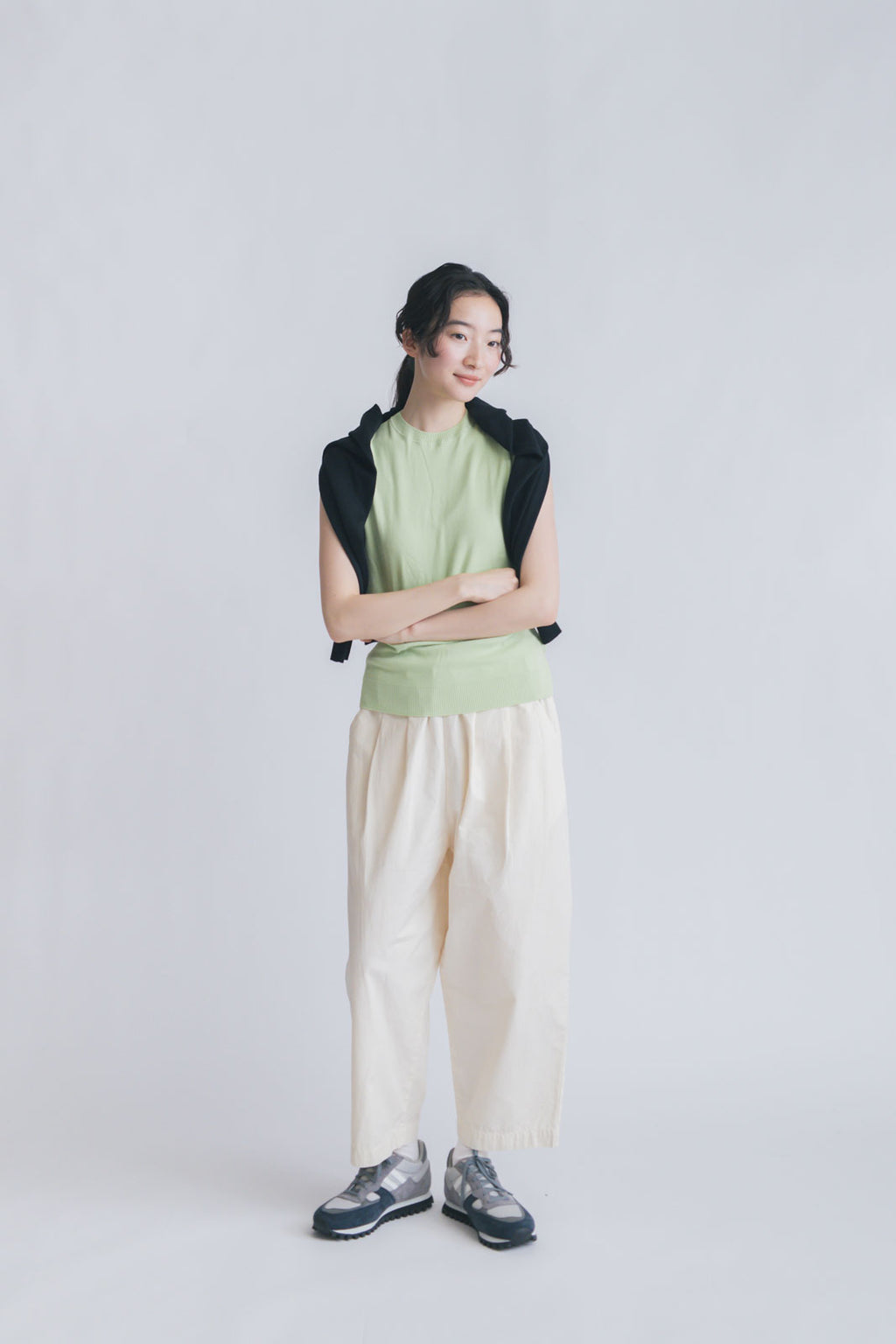 「くらすことの日常生活着」UVウォッシャブルカーディガン