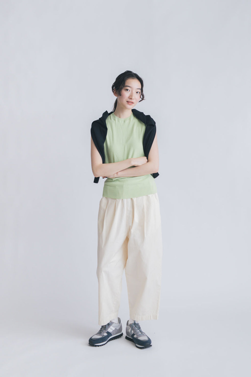 「くらすことの日常生活着」UVウォッシャブルカーディガン