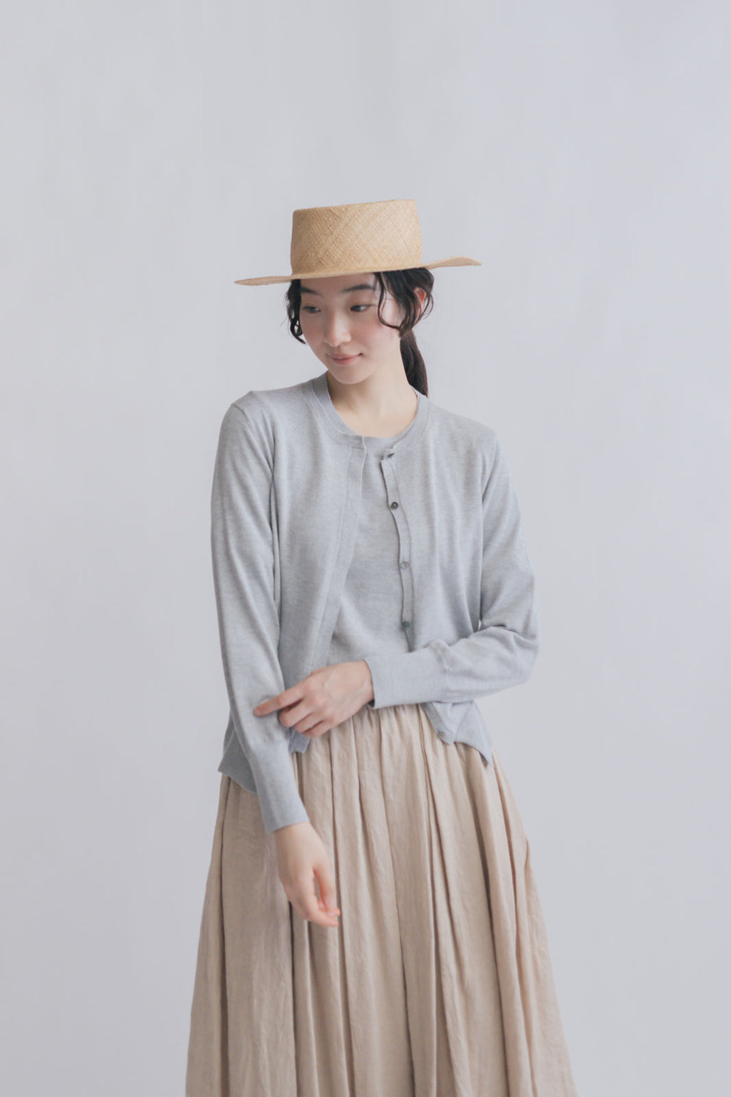 「くらすことの日常生活着」UVウォッシャブルカーディガン