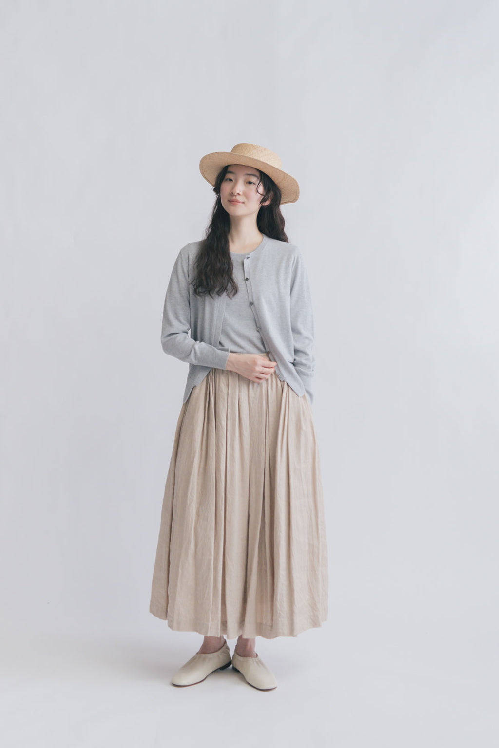 「くらすことの日常生活着」UVウォッシャブルカーディガン