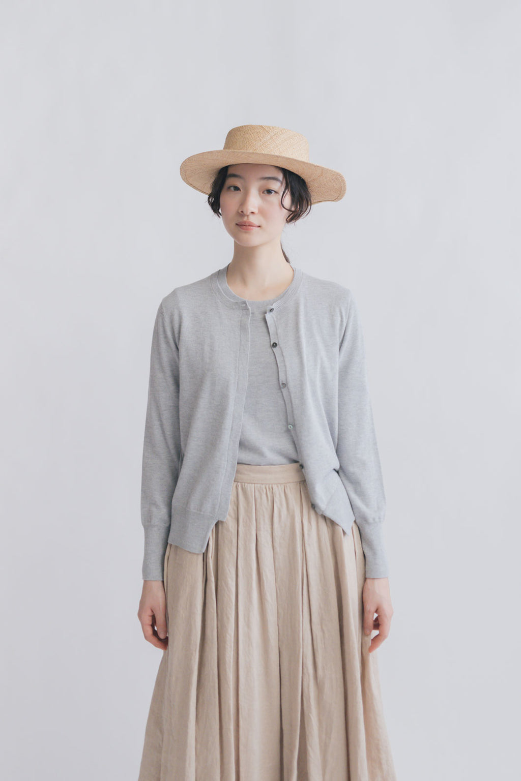 「くらすことの日常生活着」UVウォッシャブルカーディガン