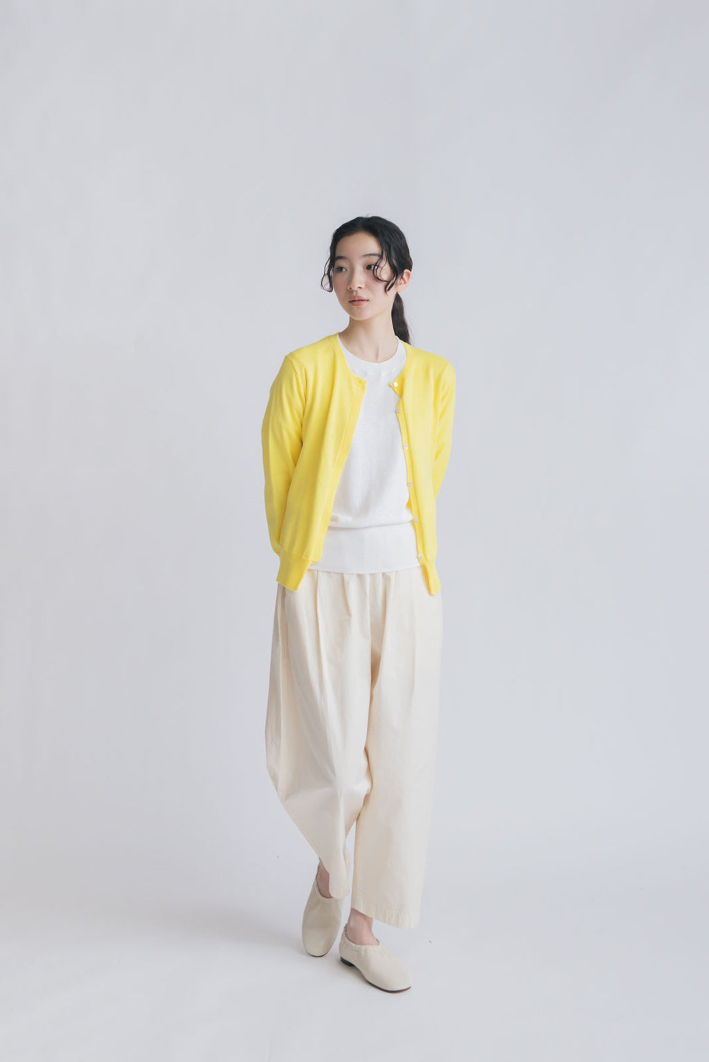 「くらすことの日常生活着」UVウォッシャブルカーディガン