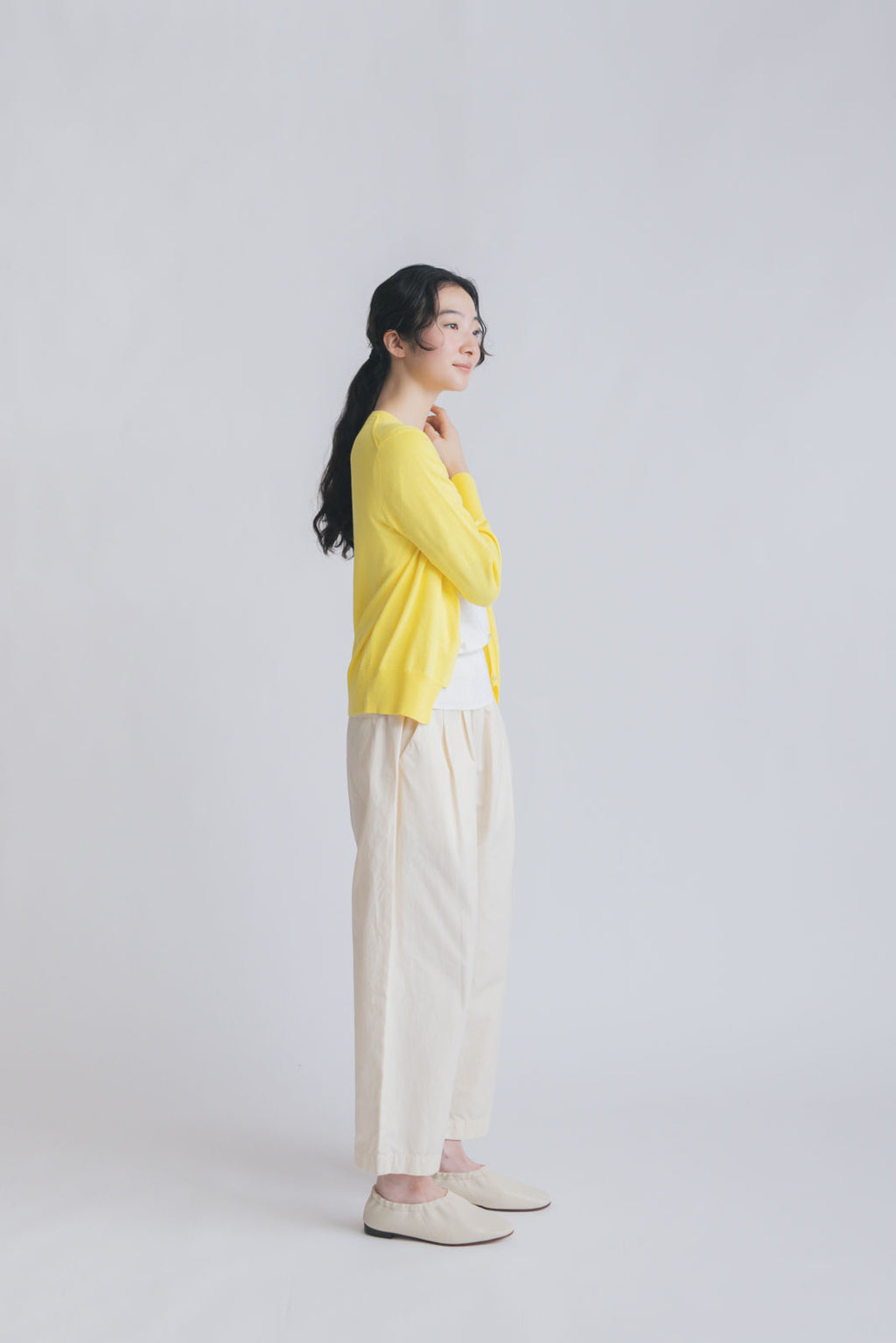 「くらすことの日常生活着」UVウォッシャブルカーディガン