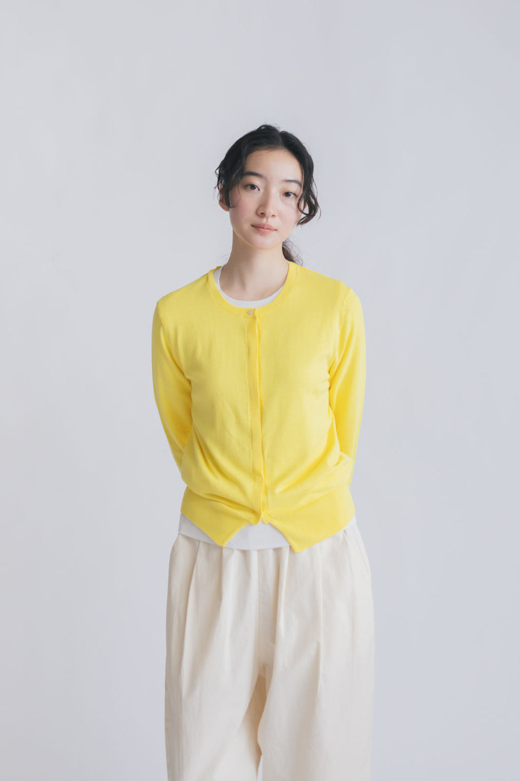 「くらすことの日常生活着」UVウォッシャブルカーディガン