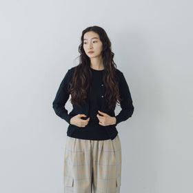 「くらすことの日常生活着」UVウォッシャブルカーディガン