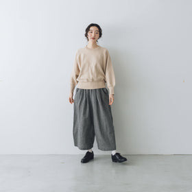 「くらすことの日常生活着」ニットみたいなカシミヤ混スウェット