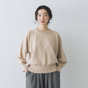 「くらすことの日常生活着」ニットみたいなカシミヤ混スウェット