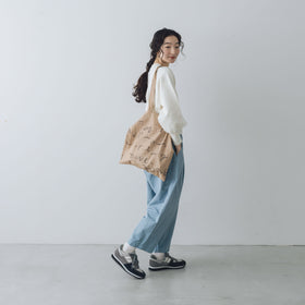 「くらすことの日常生活着」ニットみたいなカシミヤ混スウェット