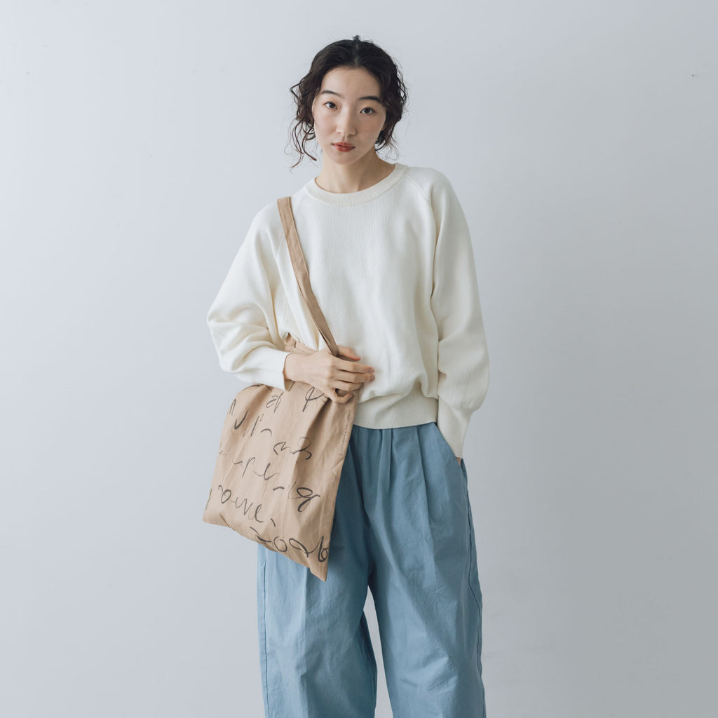 「くらすことの日常生活着」ニットみたいなカシミヤ混スウェット