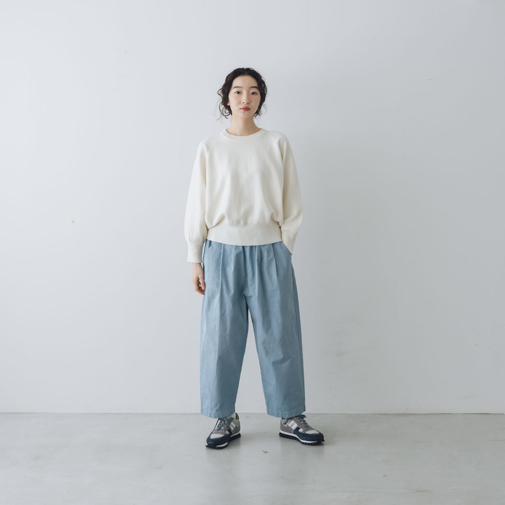 「くらすことの日常生活着」ニットみたいなカシミヤ混スウェット