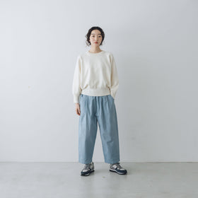 「くらすことの日常生活着」ニットみたいなカシミヤ混スウェット