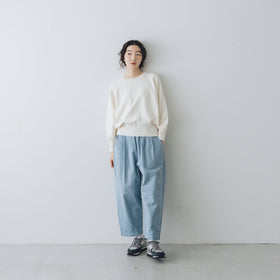 「くらすことの日常生活着」ニットみたいなカシミヤ混スウェット