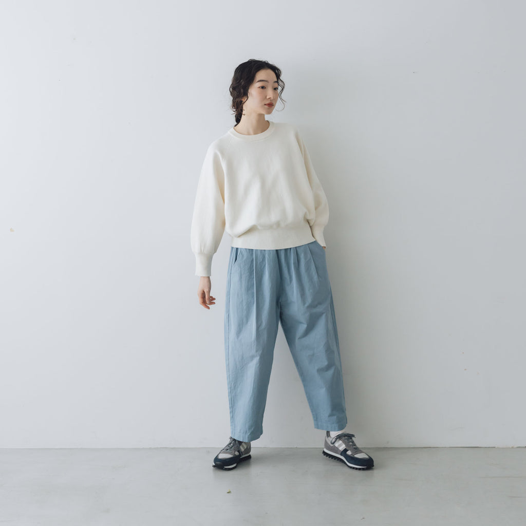 「くらすことの日常生活着」ニットみたいなカシミヤ混スウェット