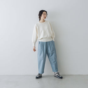 「くらすことの日常生活着」ニットみたいなカシミヤ混スウェット