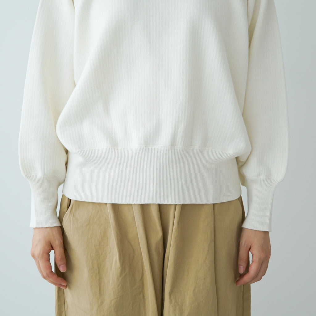 「くらすことの日常生活着」ニットみたいなカシミヤ混スウェット