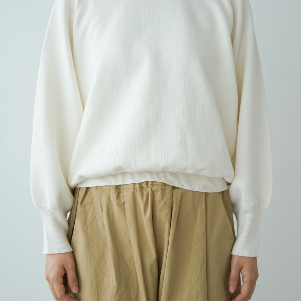 「くらすことの日常生活着」ニットみたいなカシミヤ混スウェット