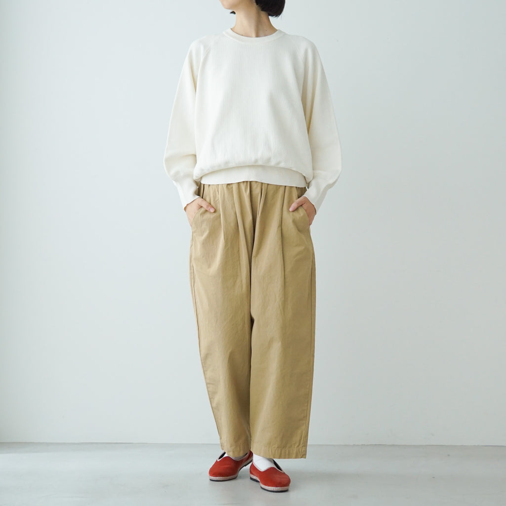 「くらすことの日常生活着」ニットみたいなカシミヤ混スウェット