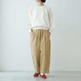 「くらすことの日常生活着」ニットみたいなカシミヤ混スウェット