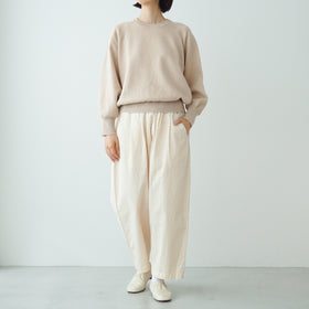 「くらすことの日常生活着」ニットみたいなカシミヤ混スウェット