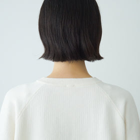 「くらすことの日常生活着」ニットみたいなカシミヤ混スウェット