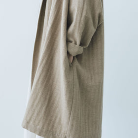 くらすこと ウールのローブコート