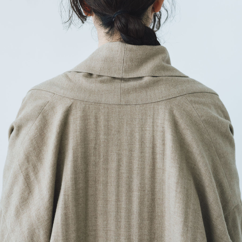 くらすこと ウールのローブコート