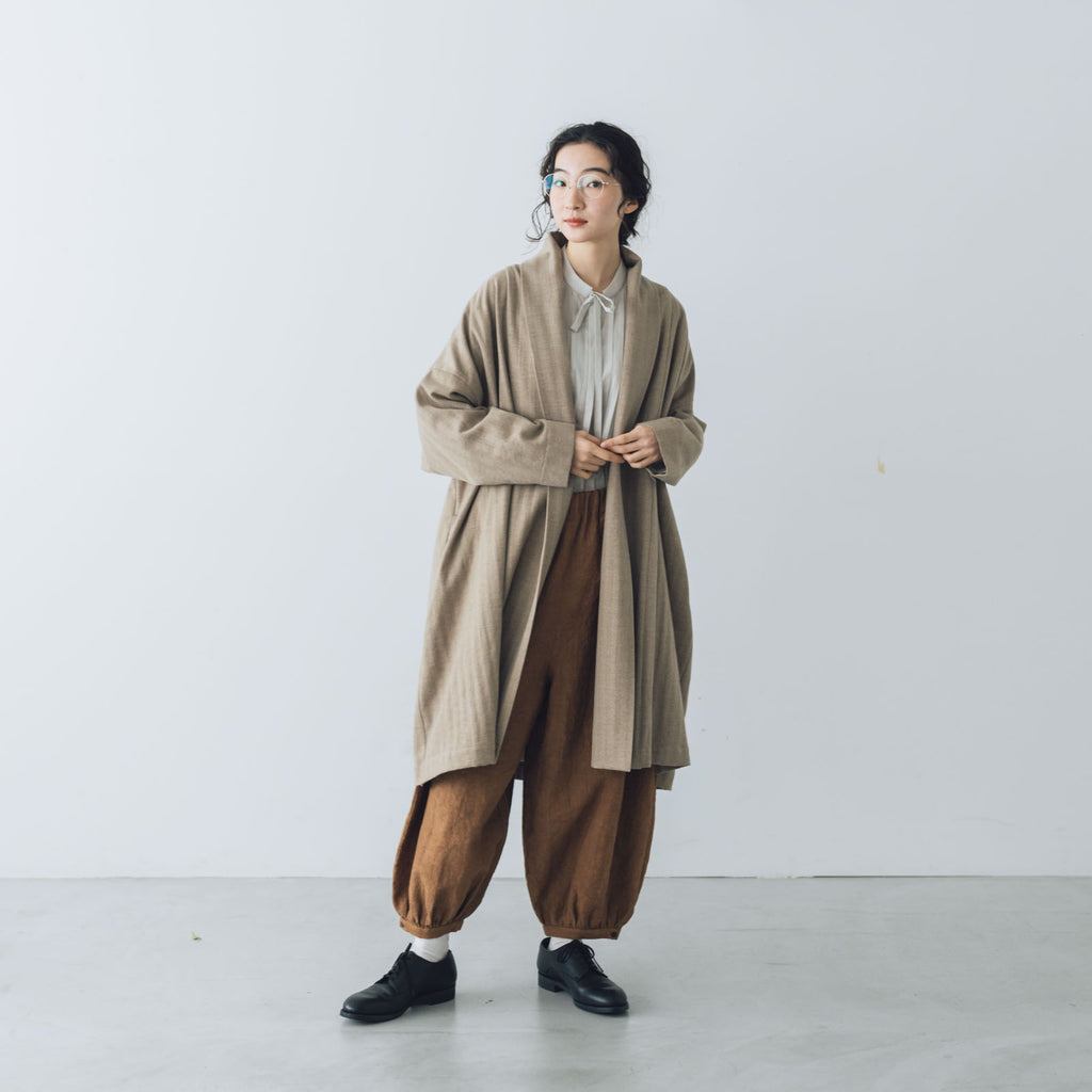 くらすこと ウールのローブコート