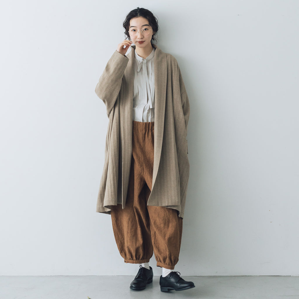 くらすこと ウールのローブコート