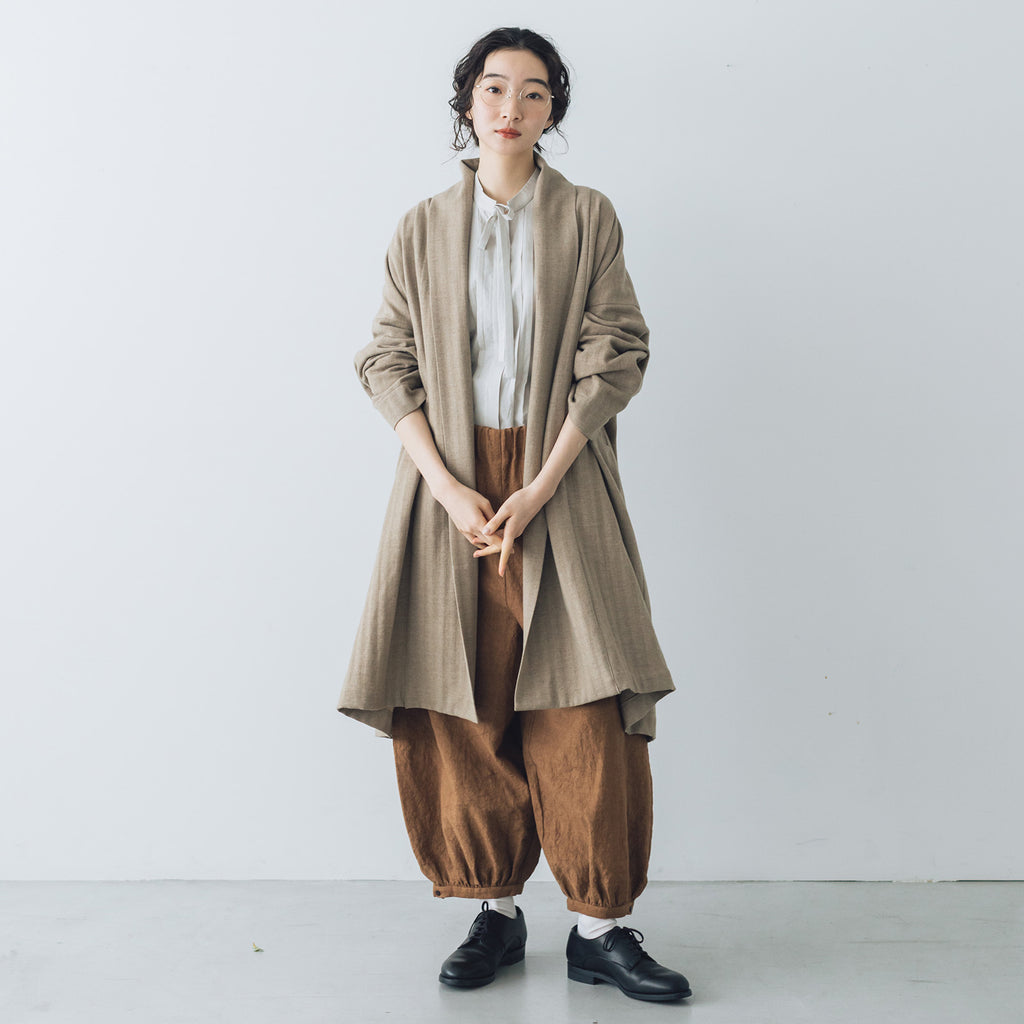 くらすこと ウールのローブコート