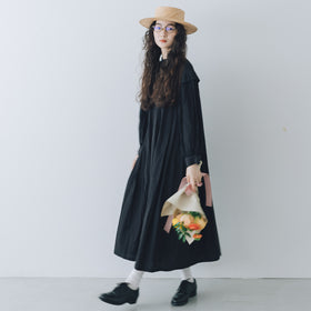 「わたしたちらしい、大人のかわいらしさ」キュプラコットン タックワンピース