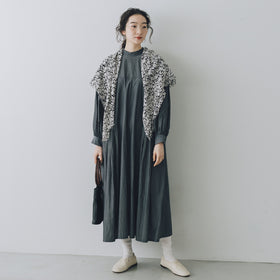 【SALE】「わたしたちらしい、大人のかわいらしさ」キュプラコットン タックワンピース