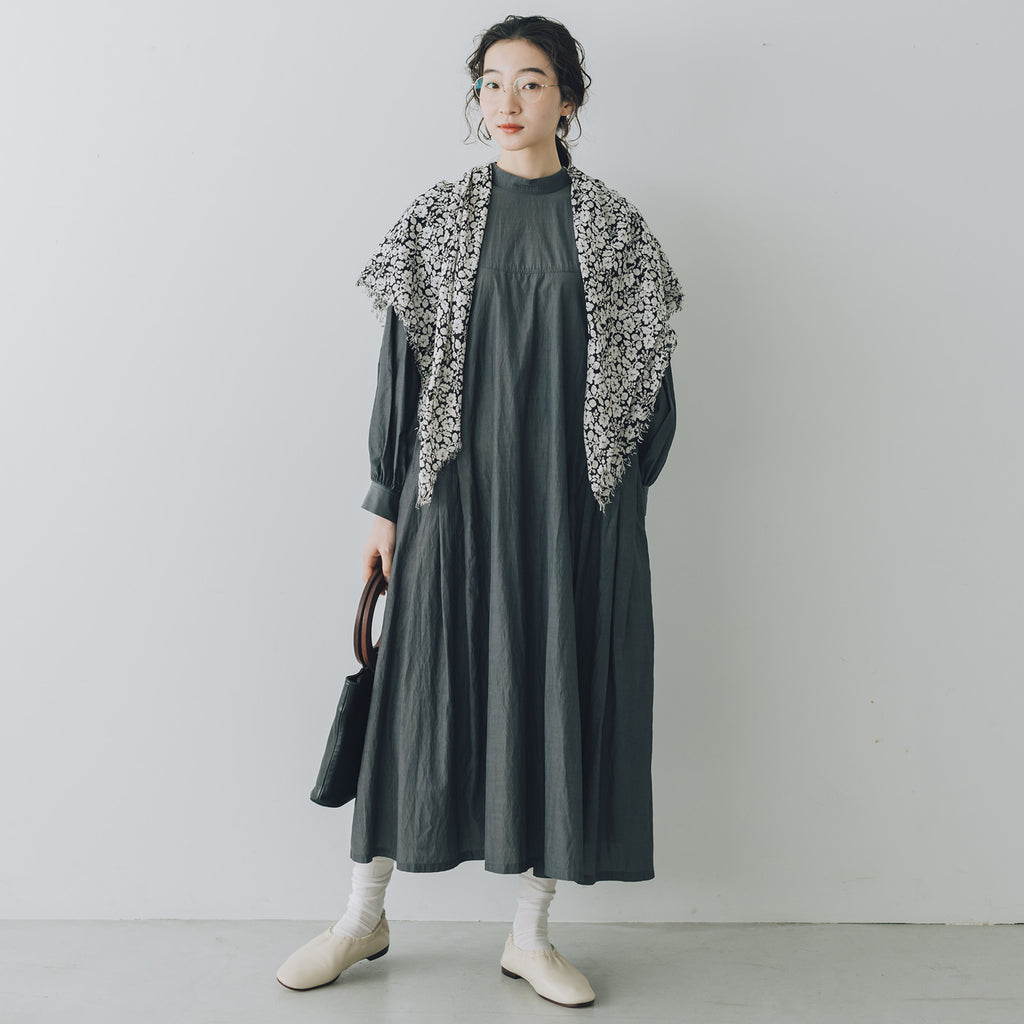 「わたしたちらしい、大人のかわいらしさ」キュプラコットン タックワンピース