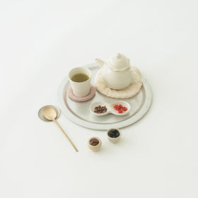 くらすこと リネンのふっくらポットマット / コースター