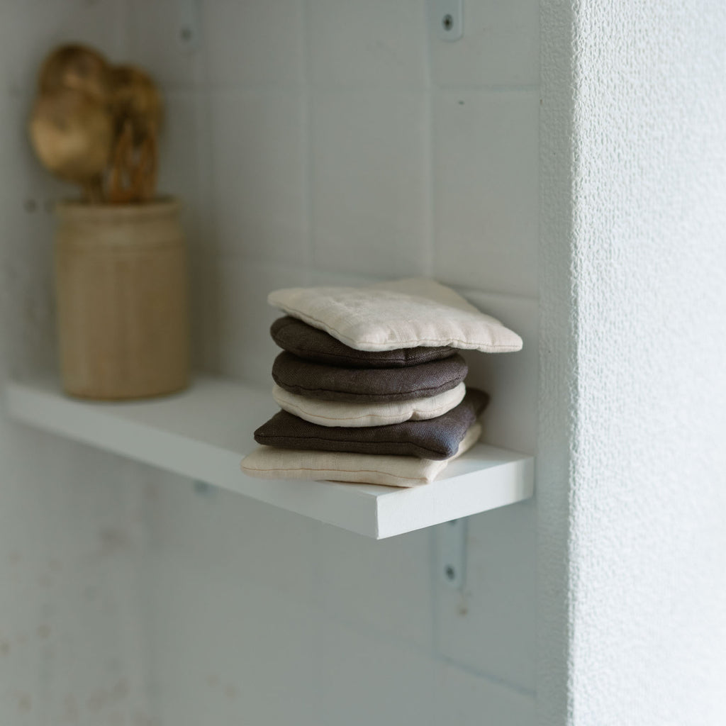 くらすこと リネンのふっくらポットマット / コースター