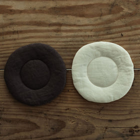 くらすこと リネンのふっくらポットマット / コースター