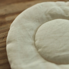 くらすこと リネンのふっくらポットマット / コースター