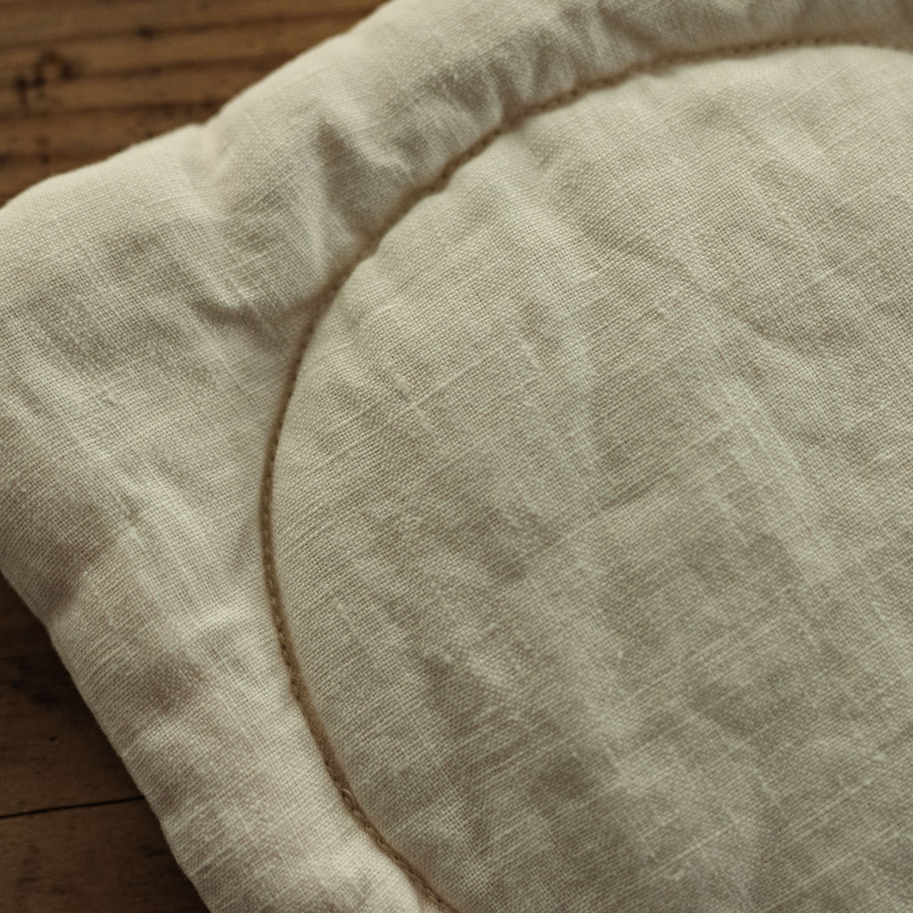 くらすこと リネンのふっくらポットマット / コースター