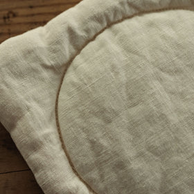 くらすこと リネンのふっくらポットマット / コースター