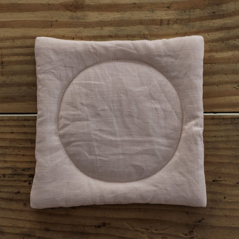 くらすこと リネンのふっくらポットマット / コースター