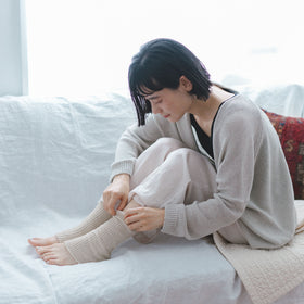 くらすこと シルクのレッグウォーマー