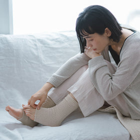 くらすこと シルクのレッグウォーマー