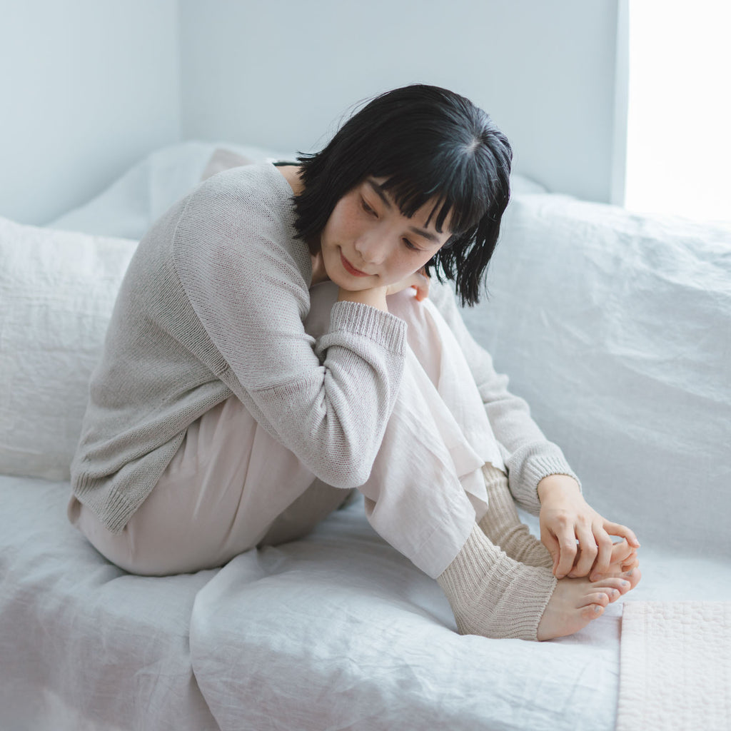 くらすこと シルクのレッグウォーマー