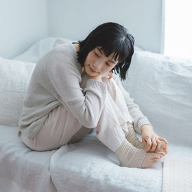 くらすこと シルクのレッグウォーマー