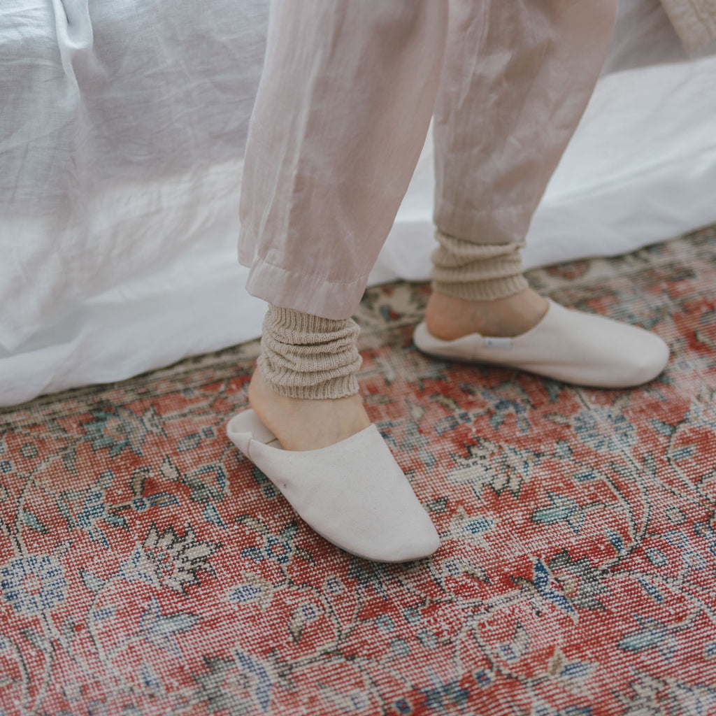 くらすこと シルクのレッグウォーマー