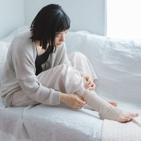 くらすこと シルクのレッグウォーマー