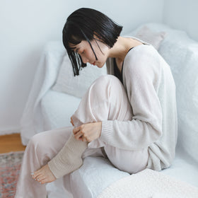 くらすこと シルクのレッグウォーマー